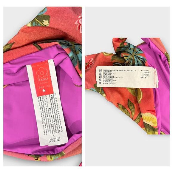 FARM Rio Ombre Forest Bikini Bottoms Size Large - Picture 5 of 5